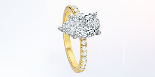 Desiree Pear Shape Diamond Engagement Ring