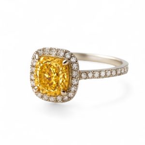 Marquise Yellow Diamond Ring