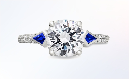 Cushion-Cut Sapphire Rings