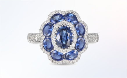 Three-Stone Sapphire Rings