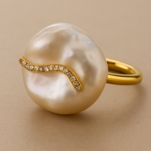 Ruby Diamond Flame Ring