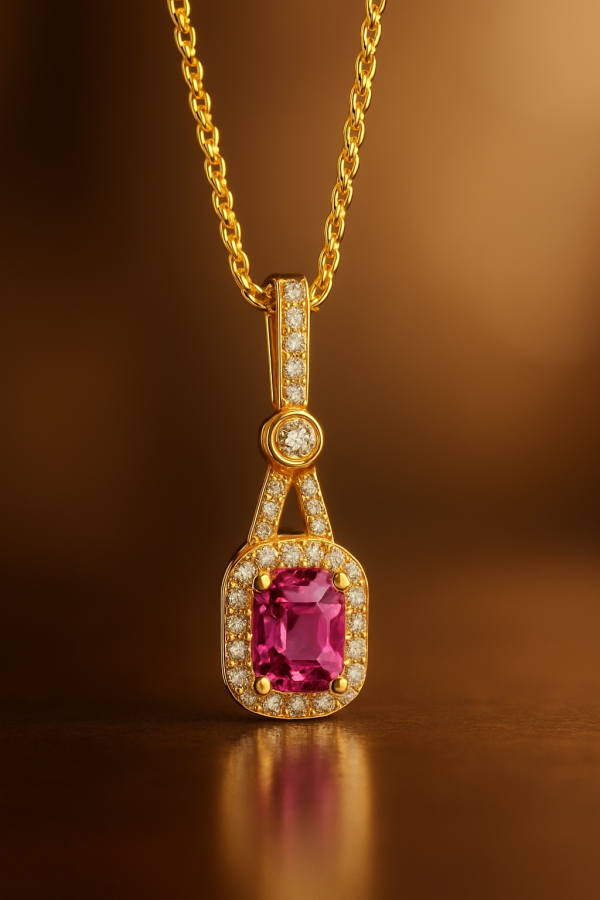 Pink Tourmaline Necklace