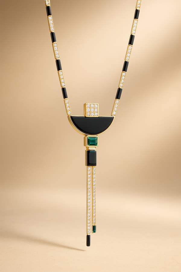 Gatsby Noir Necklace