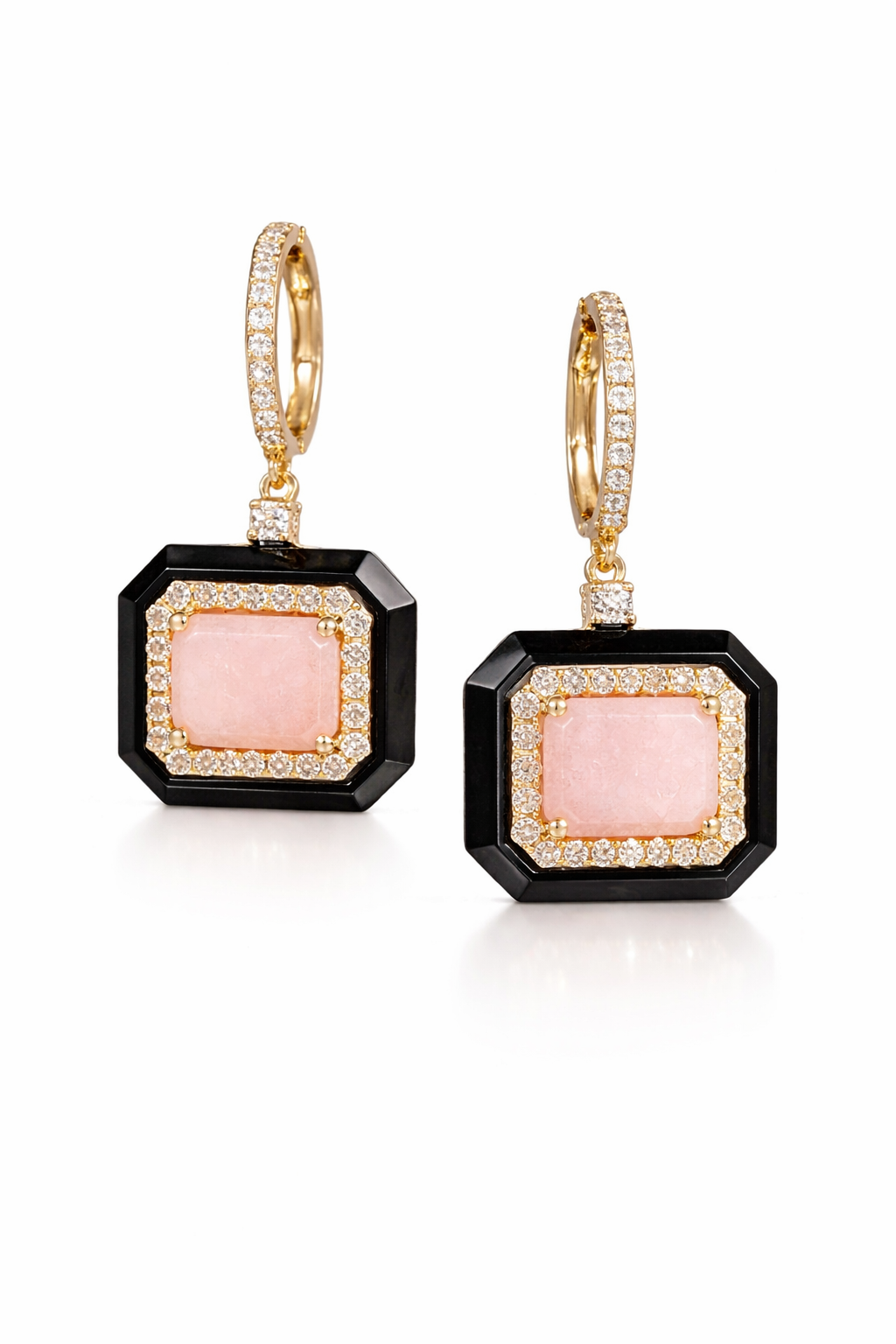 pink opal earrings Pink Opal