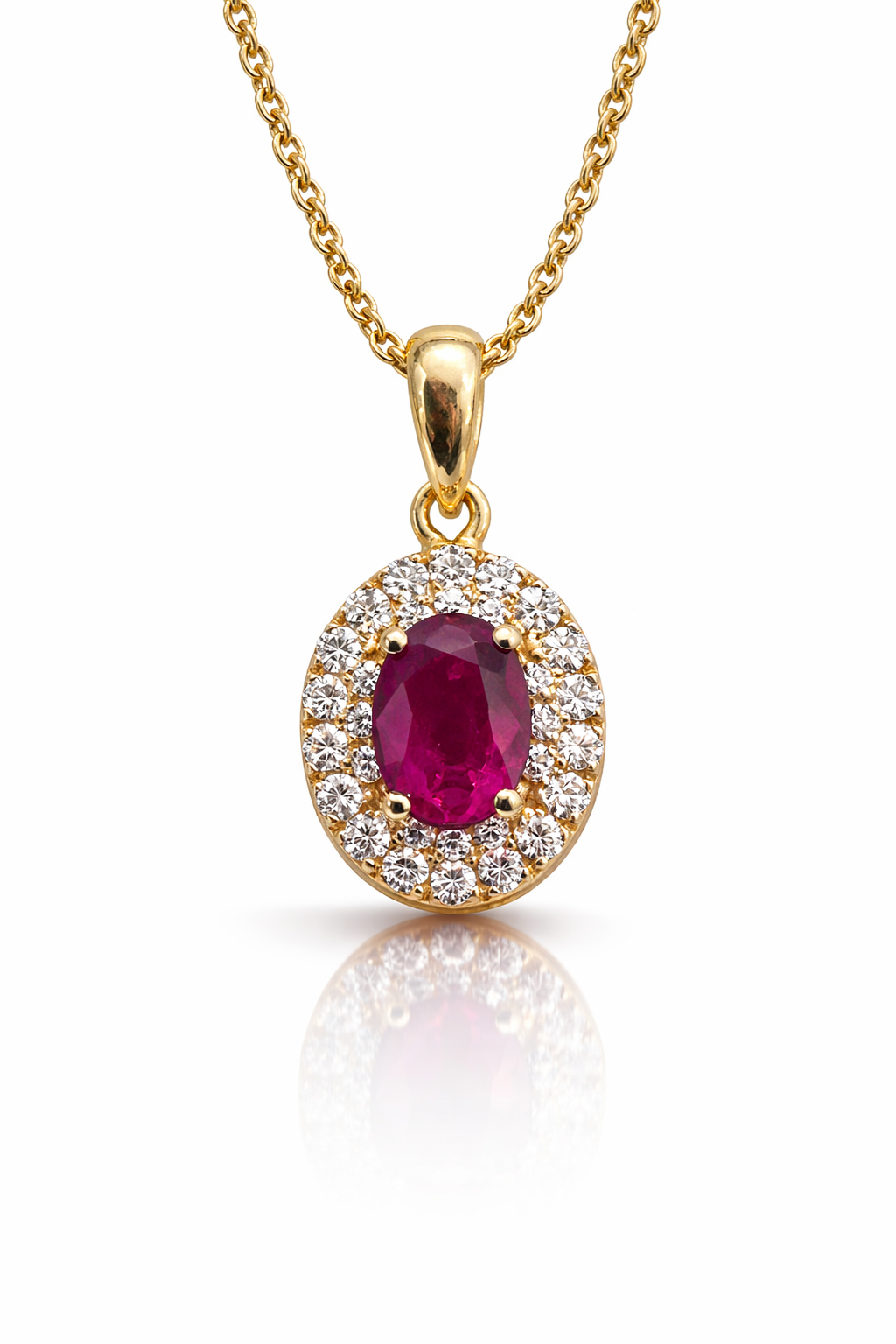 ruby diamond pendant The Scarlet Halo