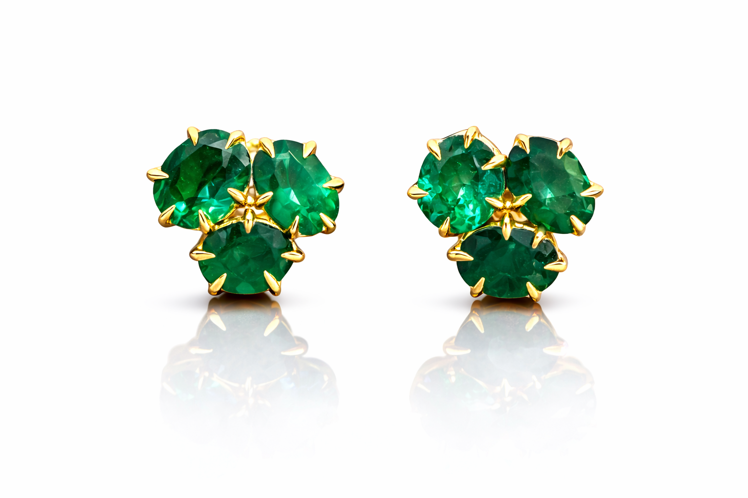 emerald earrings Emerald Triad