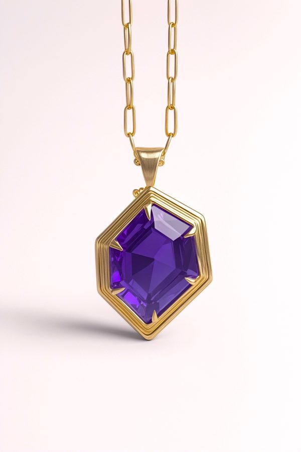 Hexa Amethyst Pendant