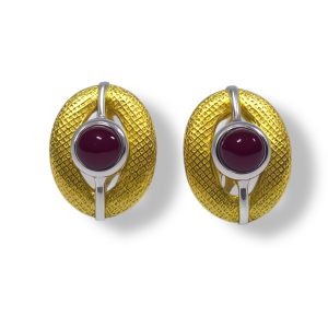 Golden Amber Bloom Earrings