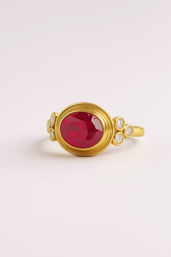 Crimson Solstice Ring