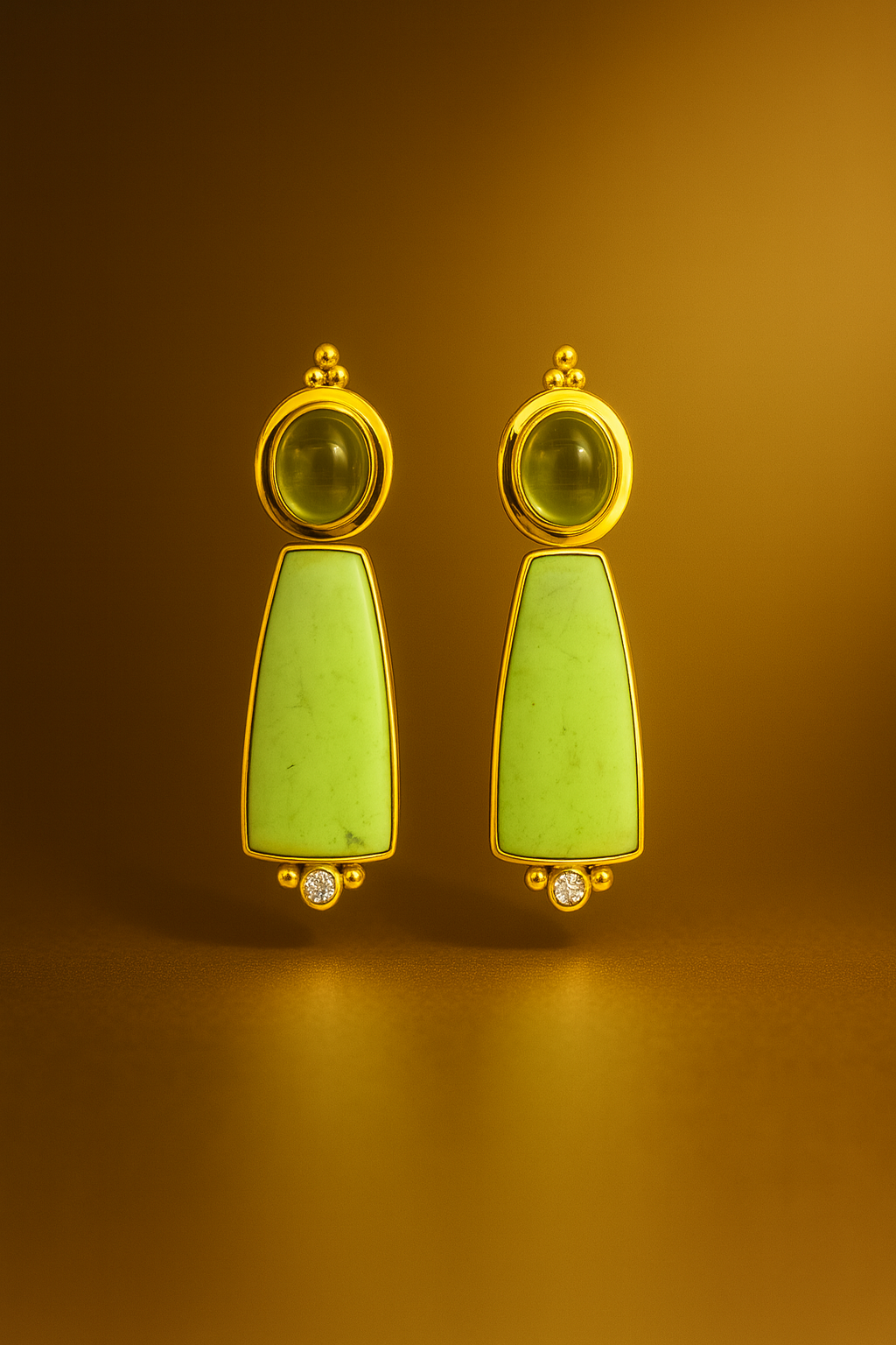 peridot earrings Verde Aurora Earrings
