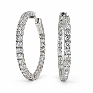 Eternal Radiance Diamond Hoops