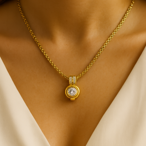 Aurelia Diamond Medallion Pendant