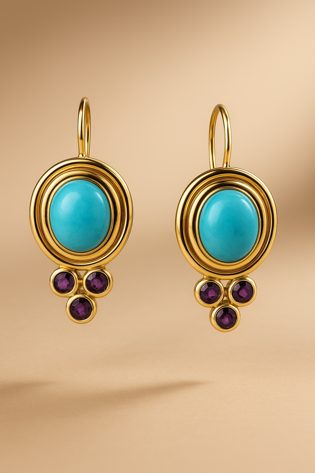 turquoise earrings Azzura Royale Earrings