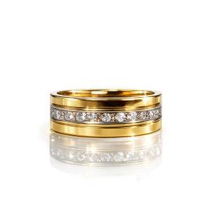 Aurelius Diamond Channel Band