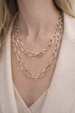 Aurelia Duet Link Necklace