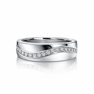 Seraphina Wave Diamond Band