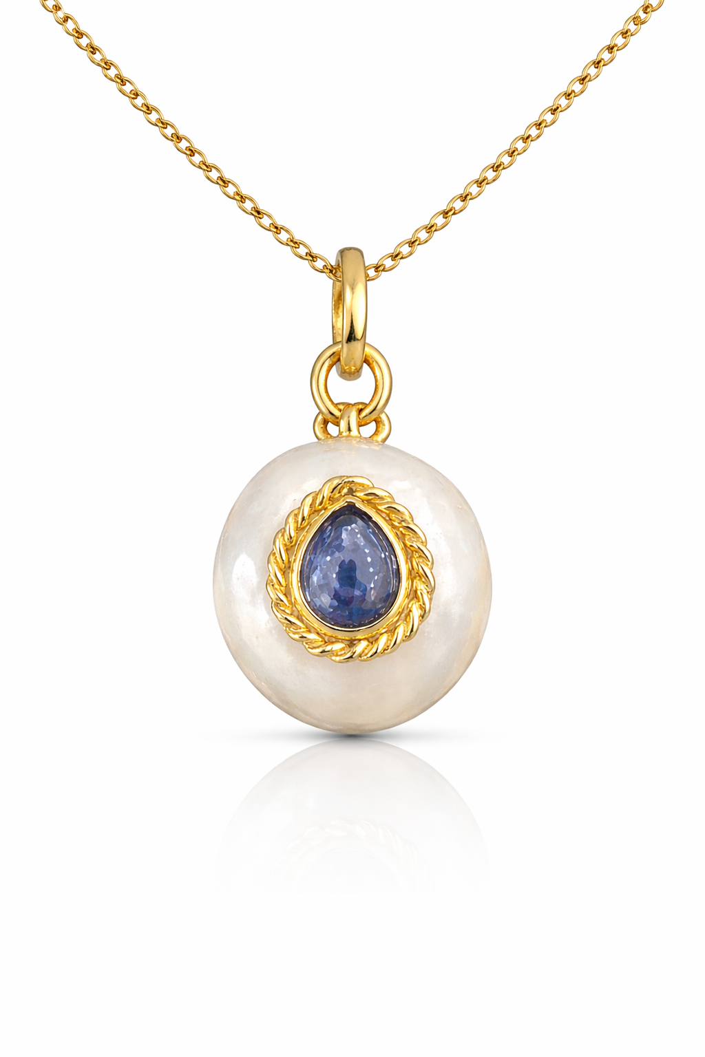 peal pendant Celestine Aura Pendant