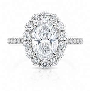 Oval Blossom Engagement Ring
