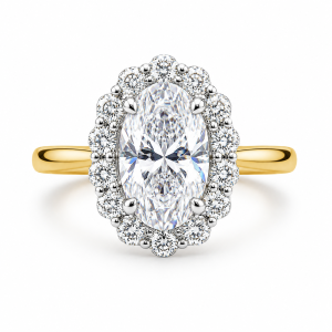 Oval Blossom Engagement Ring